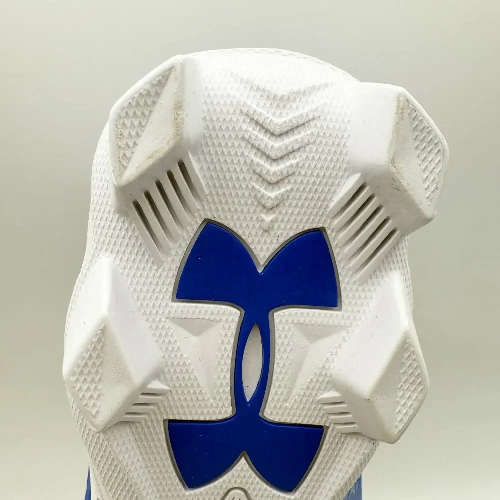 Under Armour Mens Spotlight Fran RM 4.0 Football Cleats US 8.5 White Blue EUC